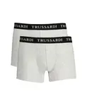 Серые хлопковые трусы-боксеры Trussardi, серый - фото