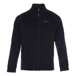 Куртка Men's Nike Solid Color Logo Label Zipper Cardigan Stand Collar Long Sleeves Jacket Black, черный - фото