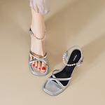 Сандалии женские Agsdon, серебряный - фото 10