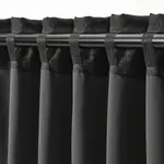 Плотные шторы, 1 пара, черный, 145х300 см, ANNAKAJSA IKEA - фото 5