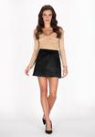 Юбка faina, черный - фото 4