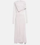 Платье из крепа с драпировкой Jil Sander, Lilac - фото