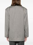 REMAIN пиджак с узором в елочку, серый - фото 4