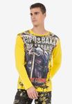 Свитшот в классном стиле Cipo & Baxx, желтый - фото 3