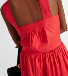 Стельвио платье миди из хлопковой смеси Max Mara, Corallo - фото 6