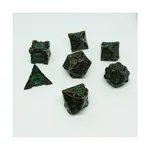 Poly Set Зеленый Intric (7), Metal Dice (Chronicle Cards) - фото