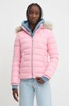 Пуховая куртка Tommy Jeans, розовый - фото