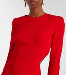Креповое платье Stella McCartney, Lipstick Red - фото 4