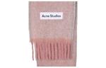 Acne Studios Шарф с бахромой и нашивкой, Pink - фото 4