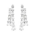 Матричные серьги Matrix Swarovski, белый - фото 4