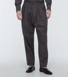 Плиссированные хлопковые брюки Lemaire, Zinc - фото 3