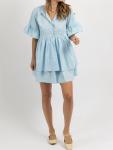 Платье-рубашка Mason Mini небесно-голубого цвета Lalavon, голубой - фото 3