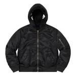 Куртка faux fur reversible ma-1 'black white' Supreme, черный - фото