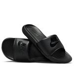 Тапочки victori one slide 'triple black' Nike, черный - фото