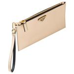 Клатч Saffiano Leather Regular мужской Platinum PRADA, basic set (bag+dust bag) - фото