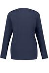 Лонгслив Ulla Popken, морской синий - фото 3