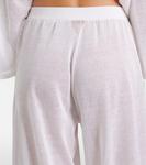 Широкие брюки из льна и шелка Alaïa, Blanc - фото 6