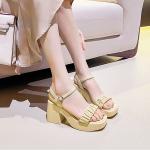 Сандалии женские Oms, желтый - фото 13