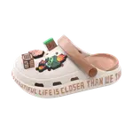 Clogs Kids ABC KIDS, бежевый/коричневый - фото