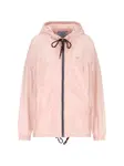 Куртка с капюшоном на молнии Prada, розовый - фото