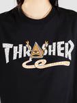 Футболка Thrasher X Toy Machine Pyramid T-Shirt, black - фото 6