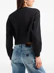 Толстовка с монограммой Armani Exchange, черный - фото 4