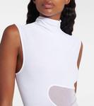 Макси-платье с водолазкой Alaïa, Blanc - фото 4