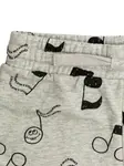Шорты с принтом в виде нот Stella Mccartney Kids, серый - фото 3