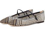 Балетки Veronica Beard Ellie Woven, цвет Navy/White/Beige Woven Leather - фото