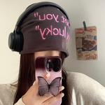 Унисекс шапка бини, Black+Pink - фото 11