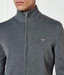 Кардиган мужской Gant на молнии, серый - фото 4