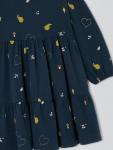 Детское платье-джерси с принтом John Lewis, Navy - фото 7
