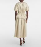 Блузка из хлопка с баской Merlin Joseph, Affogato - фото 3