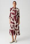 Платье OPUS MIDI A-LINE PRINT, Cassis/Red - фото