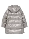 Пуховик с капюшоном Herno Kids, серый - фото 2