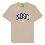 Футболка с большим рисунком nbsc New Balance, бежевый - фото