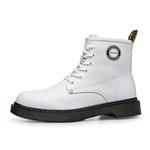 Мужские ботинки Martin бело-черные Romon - фото 2