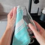 Чайные полотенца набор  Zollner, мятно-зеленый - фото 4