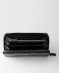 Кожаный кошелек Prada, черный - фото 2
