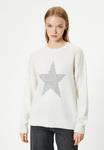 Джемпер STAR PATTERNED Koton, белый - фото