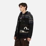 Джинсовая куртка мужская черная Evisu, черный - фото 3