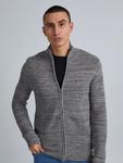 Вязаный кардиган обычного кроя !Solid  STRUAN, серый - фото 2