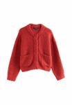 Кардиган Next BOUCLE POCKET CREW NECK, Red - фото