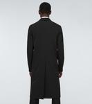 Однобортное техническое пальто Prada, черный - фото 4