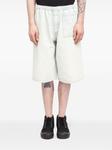 MM6 Maison Margiela джинсовые шорты с эластичным поясом, белый - фото 2