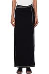 Бриджевая макси-юбка Baserange, черный - фото