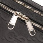 Мини-Сумка Gg jumbo leather int 802 Gucci, черный - фото 3