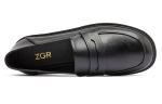 Лоферы женские с низким верхом Zgr, черный - фото 4