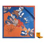 WENSLI Шёлковый шарф, Orange Blue - фото 8