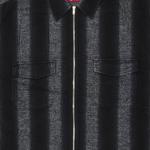 Рубашка Supreme Stripe Flannel Zip Up 'Black', черный - фото 3
